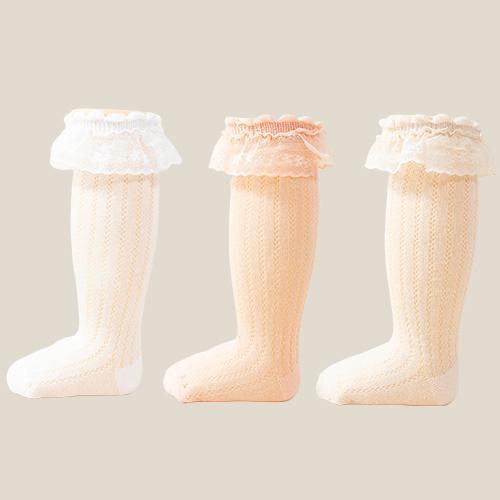 Ultra thin hollow mesh lace socks