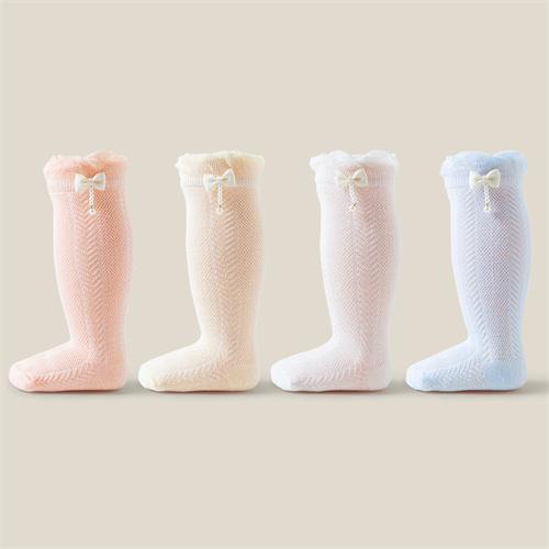 Baby Pearl Pendant Mesh Socks