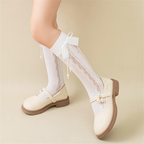 Lolita Extended Bow Pendant Socks