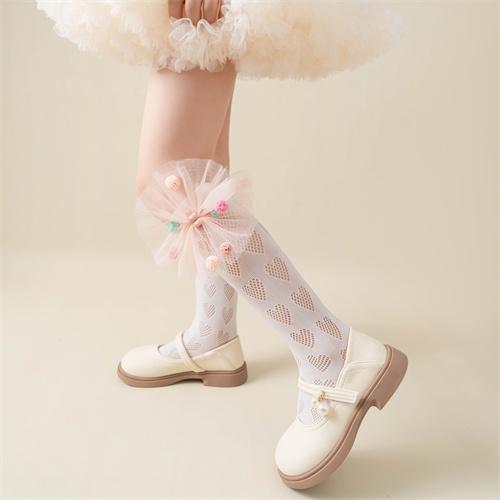 Super large mesh colored ball Lolita princess socks