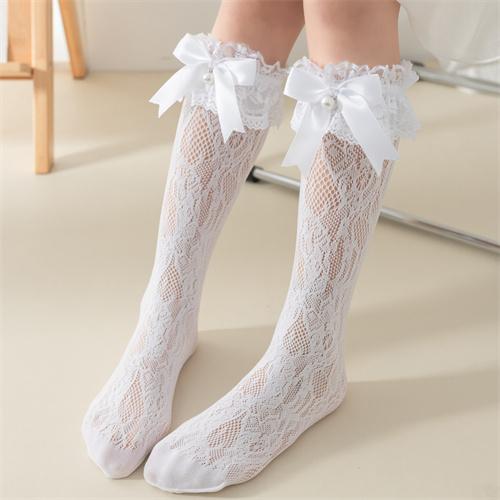 Lolita lace swallowtail bow princess socks